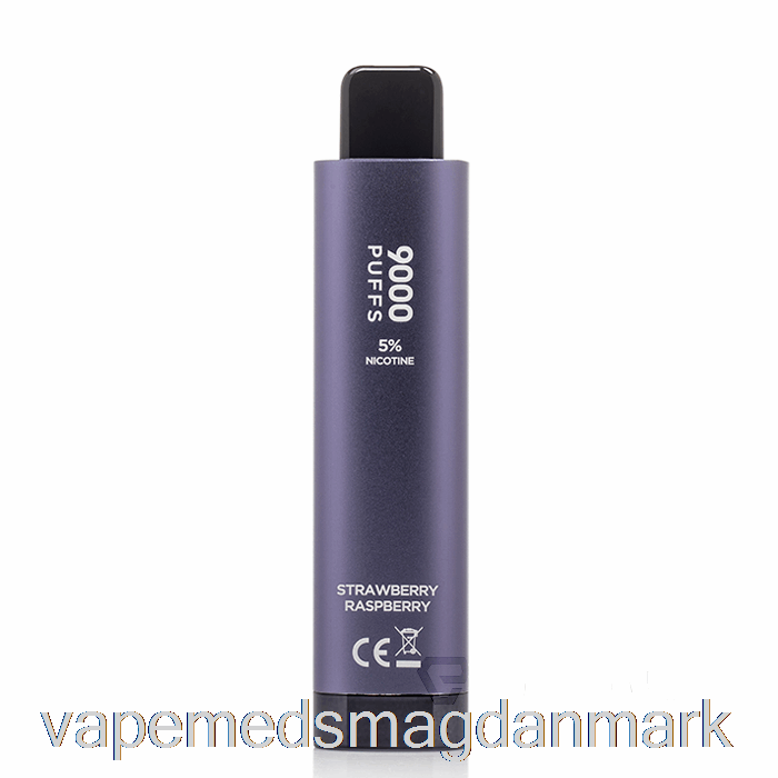 Vape Med Smag Hqd Cuvie Plus 2.0 9000 Engangs Jordbær Hindbær